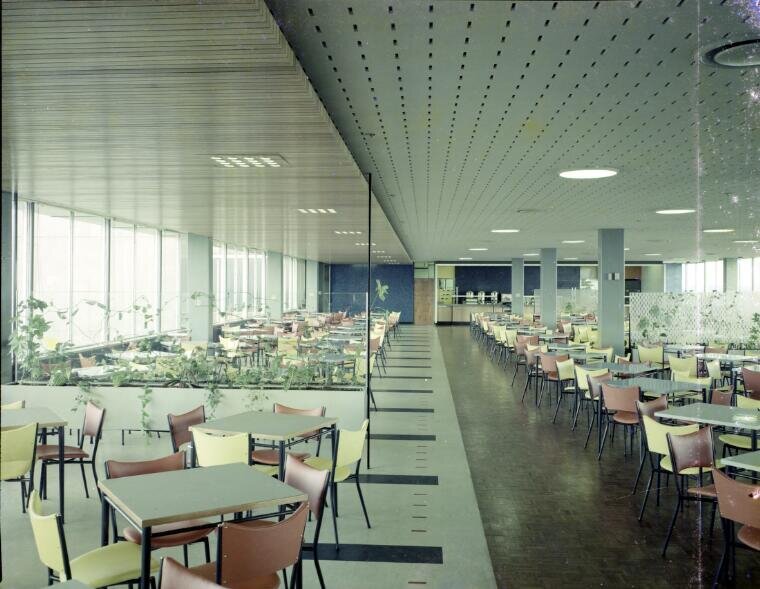 ICI House cafeteria, 1958
