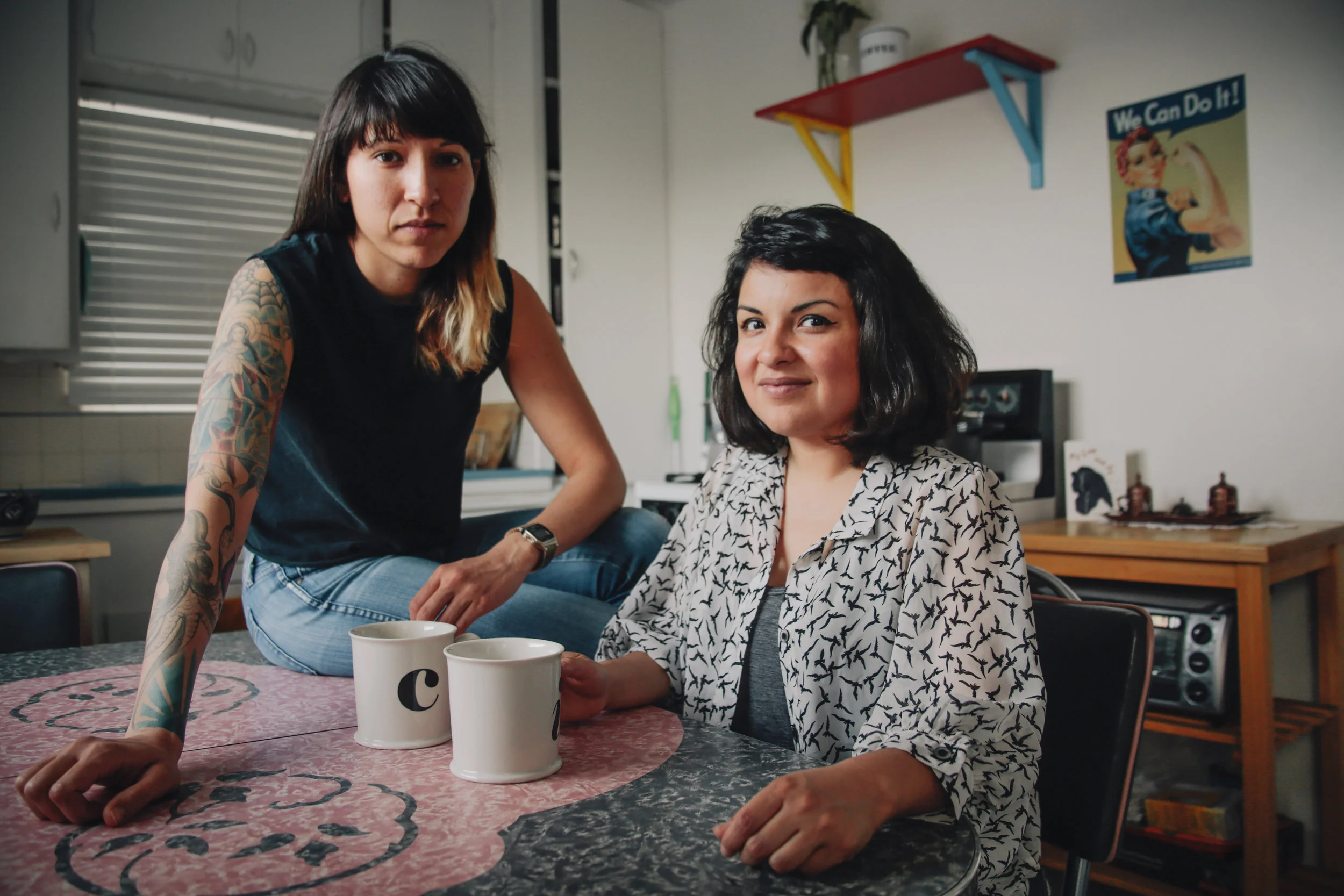 Carolyn Cardoza and Irene Diaz, musicians