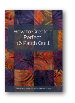 Exuberant Color 16 Patch Quilt Tutorial