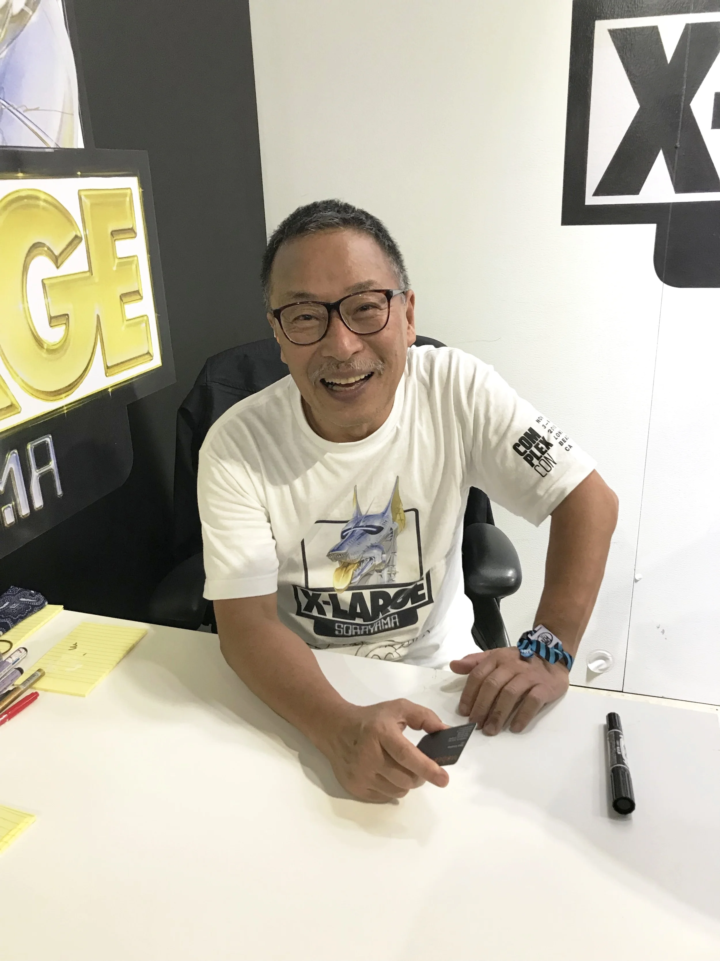 Hajime Sorayama at XLARGE booth