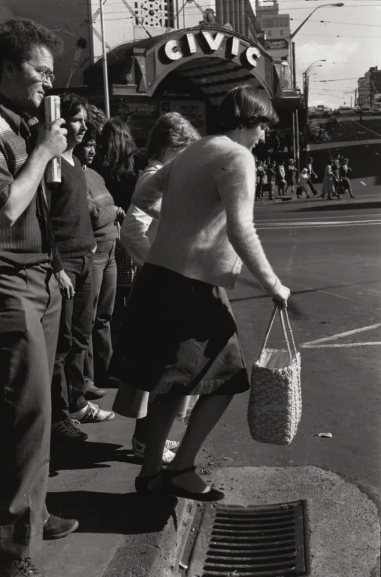 Lucien Rizos from Traffic Lights , 1981. From a news post about the exhibition Unposed Portraits at Anna Miles Gallery, 21 June, 2015.