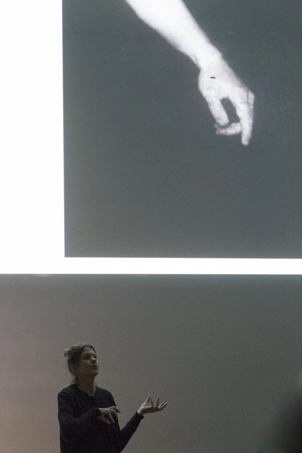Katrin Koenning speaking at Photobook/NZ 2018, Massey University Wellington, 11 March 2018.