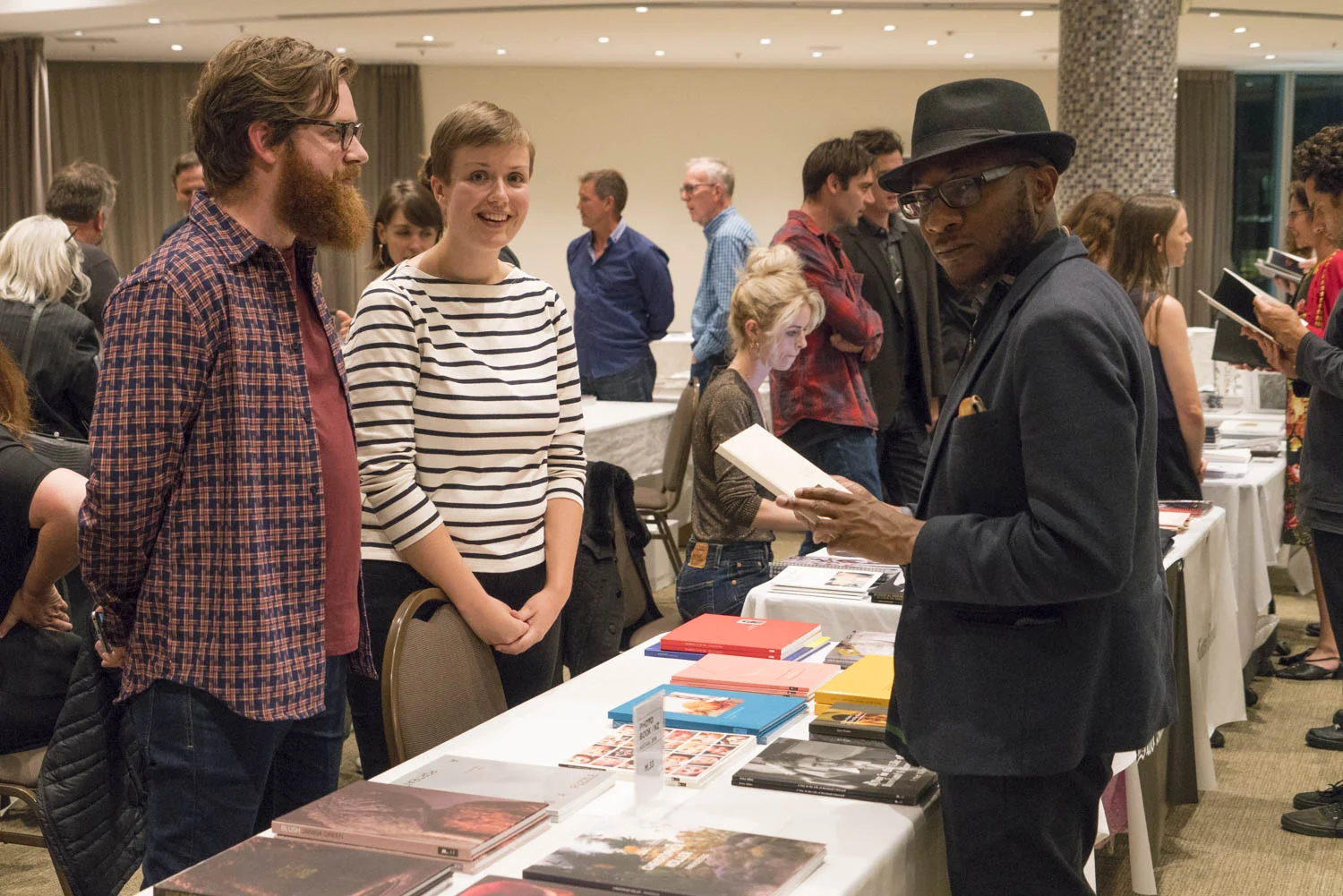 The M.33 table at Photobook/NZ 2018, Te Papa, Friday 9 March.