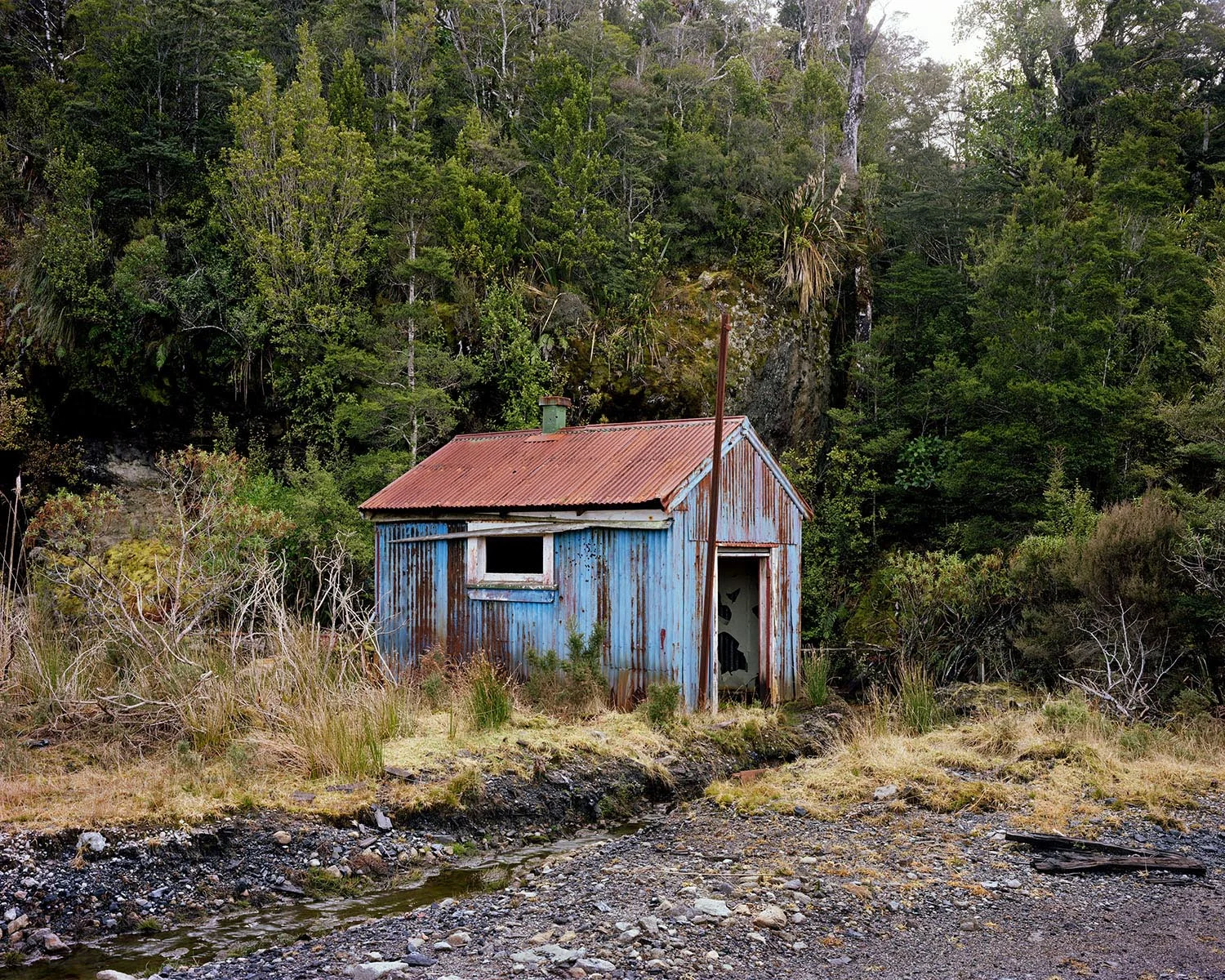 Chris Corson-Scott Winter, Powerhouse at the Old Escarpment Mine, Denniston Plateau archival pigment print, framed with conservation glass 680 x 850mm edition of 7