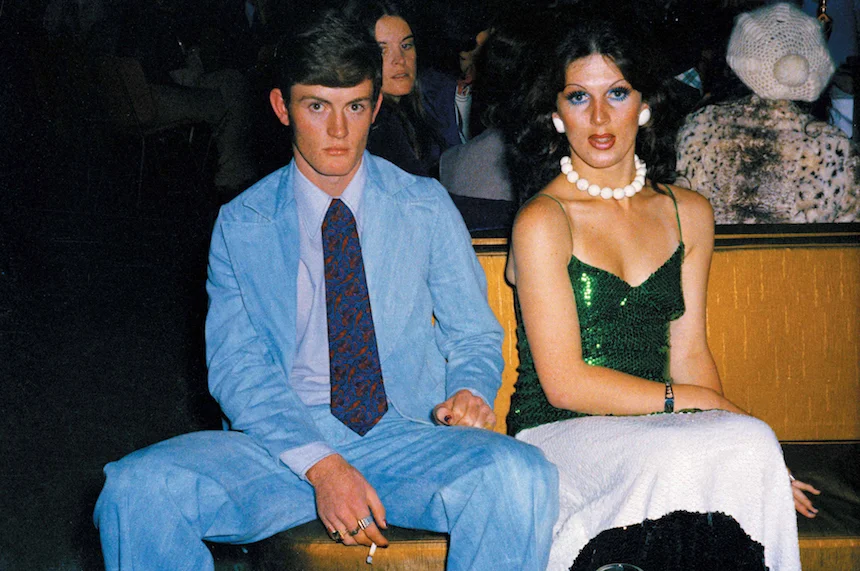 Fiona Clark Perry and Diana at Miss NZ Drag Queen Ball, Auckland , June 1975