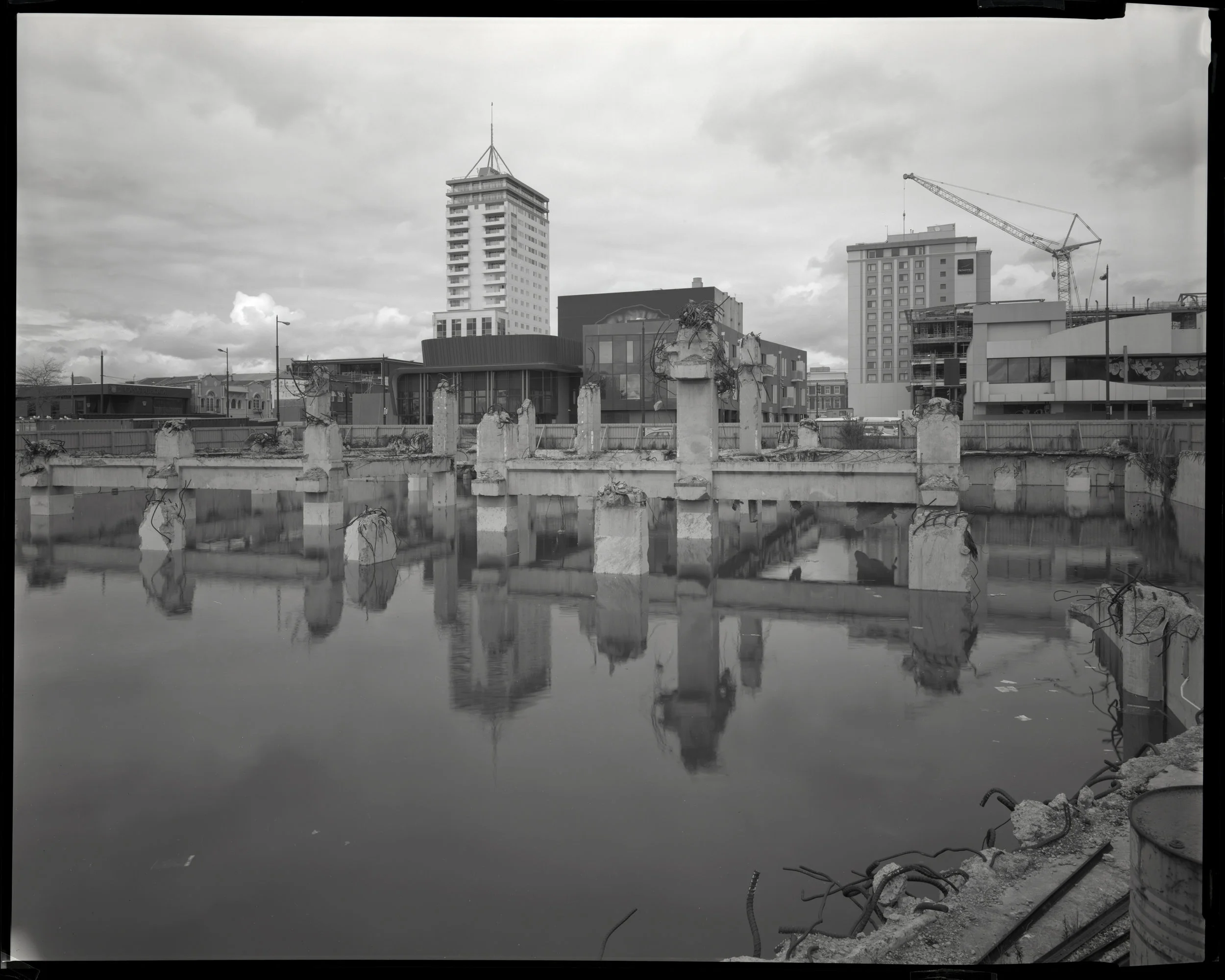 Haruhiko Sameshima, Collapsed Building Site-Armagh St-31-09-17 from (re)Build.