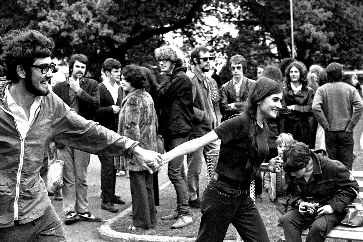 "Jumping Sunday", Albert Park, Auckland, 1969