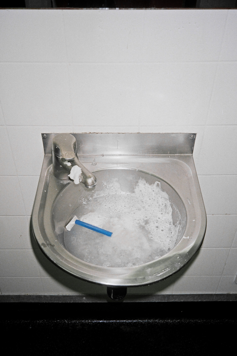  Senior Common Room bathroom sink (with disposable shaver), 2017 