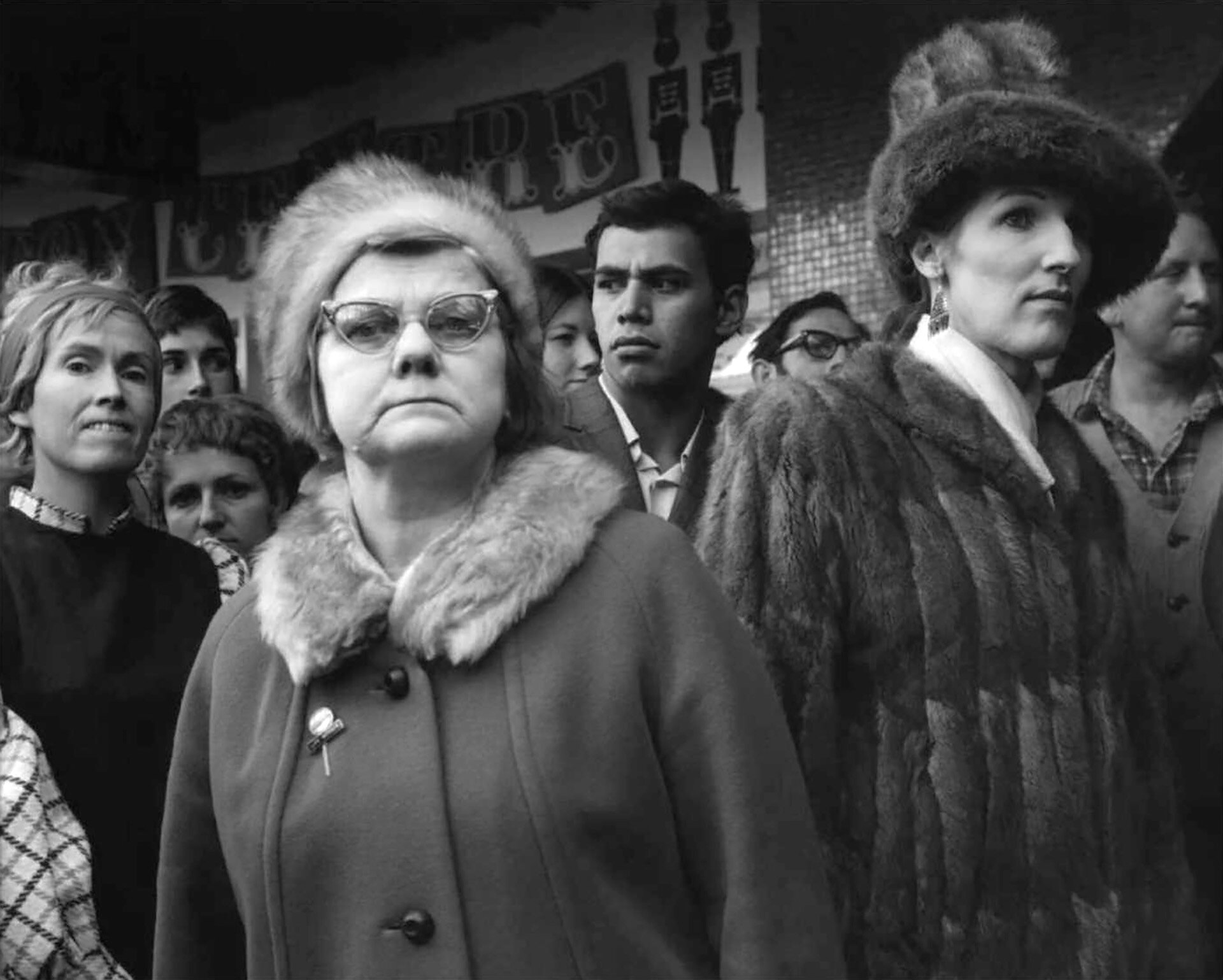  Ans Westra,  Crowd, Cuba Mall, Wellington , 1971, from portfolio  The New Zealanders  