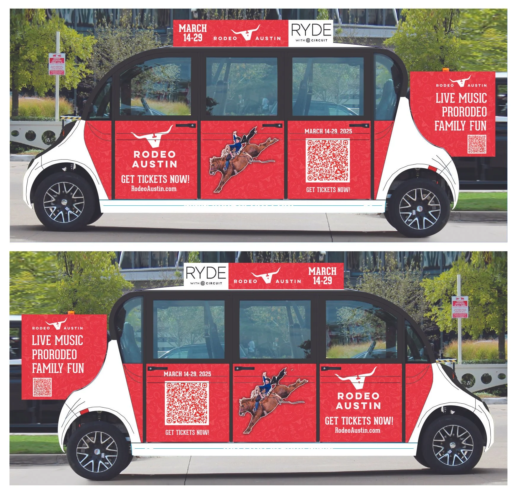 Pedi Cab Wraps (Austin-DT)