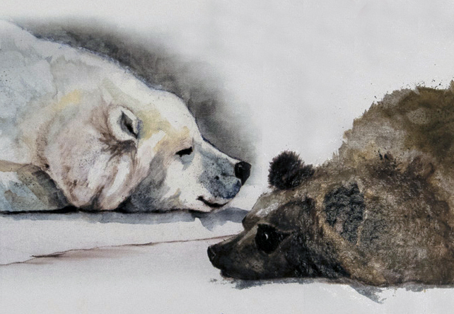 "Two Bears There" Children's Book Illustrations by Dianne Barske