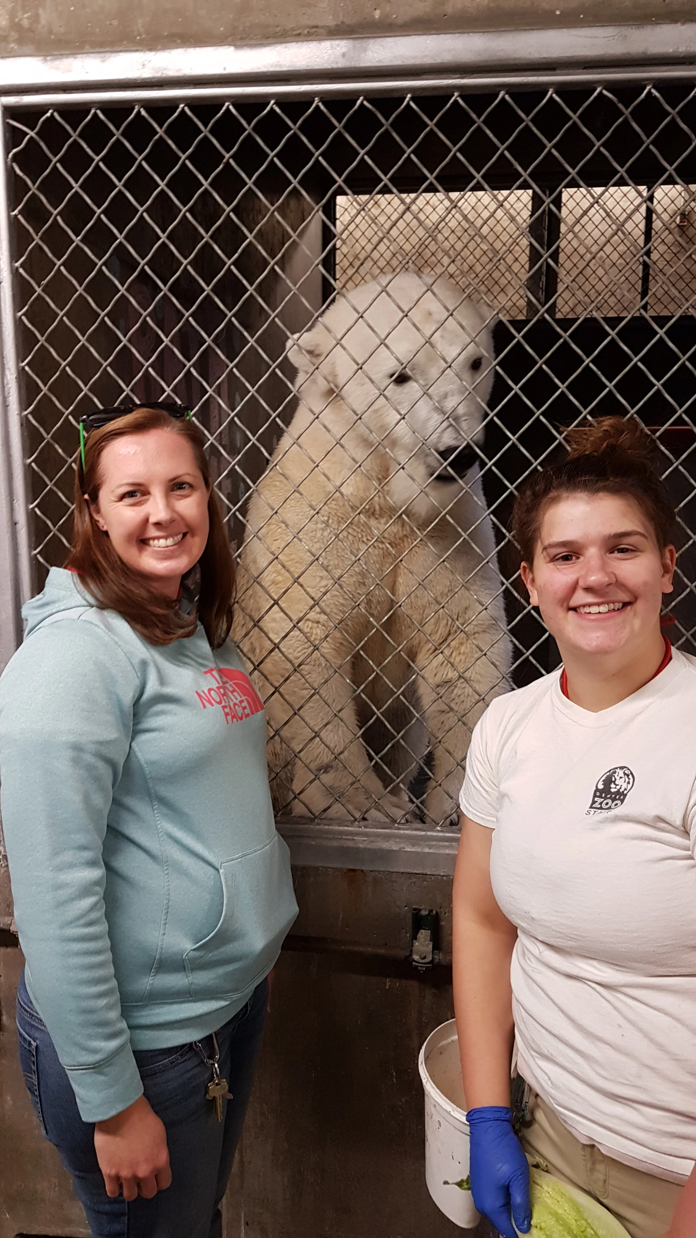 Meryt and Abby, two of Cranbeary’s zookeepers at the Denver Zoo.