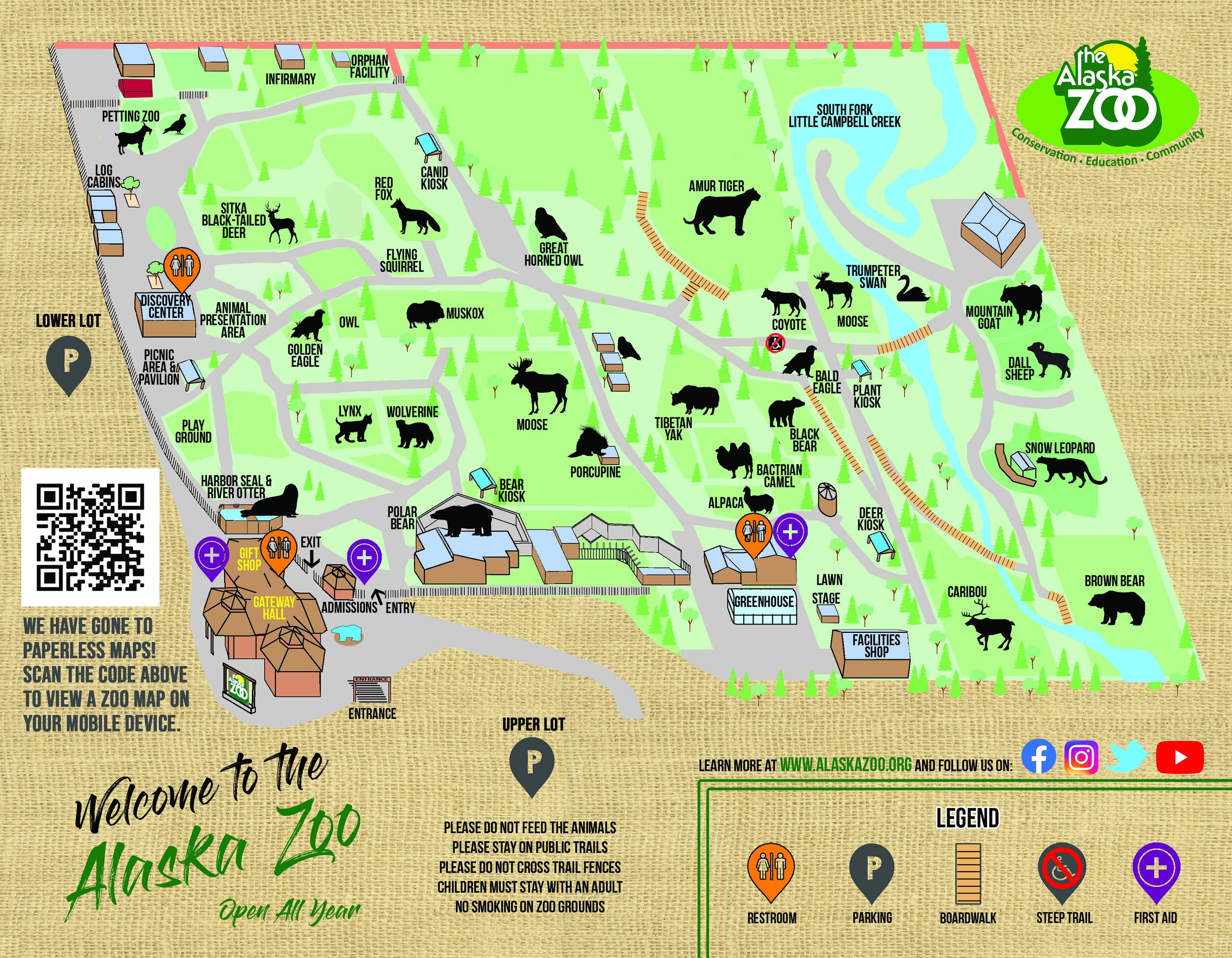 Zoo Map — The Alaska Zoo