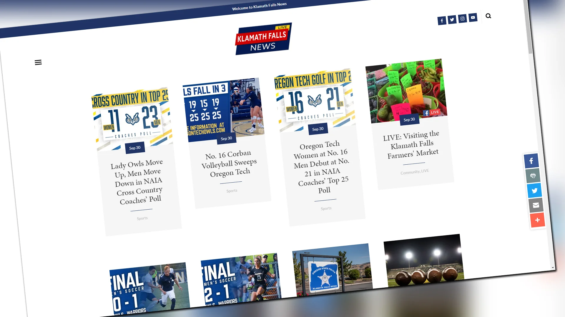 Klamath Falls News launches all new website (www.KlamathFallsNews.org)