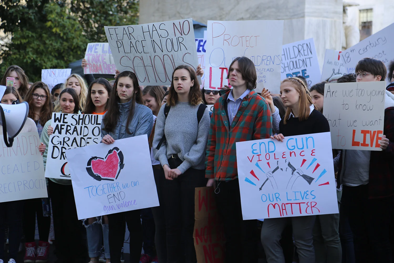 Gun Safety Advocates join in as Governor Brown signs HB4145 into law. February 5, 2018 (Office of the Governor Kate Brown)