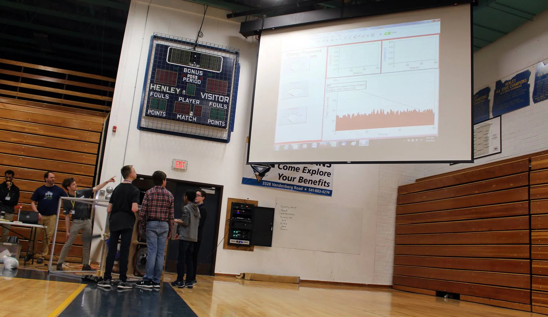 In the middle school division, students from Henley Middle School and Brixner Junior High School competed in the KidWind Project Challenge on Saturday, March 10. (Samantha Tipler, KCSD)