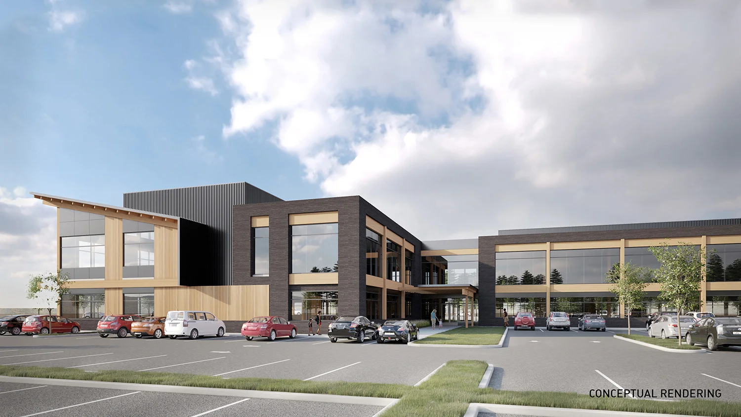 Conceptiual Rendering of proposed DHS office at the TimberMill Shores development. (Submitted)