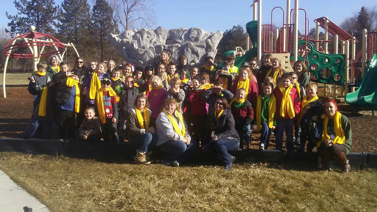 Students and staff from Sage Community School celebrated School Choice week with a movie at Pelican Cinemas and lunch at Moore Park in Klamath Falls. (Submitted photo)