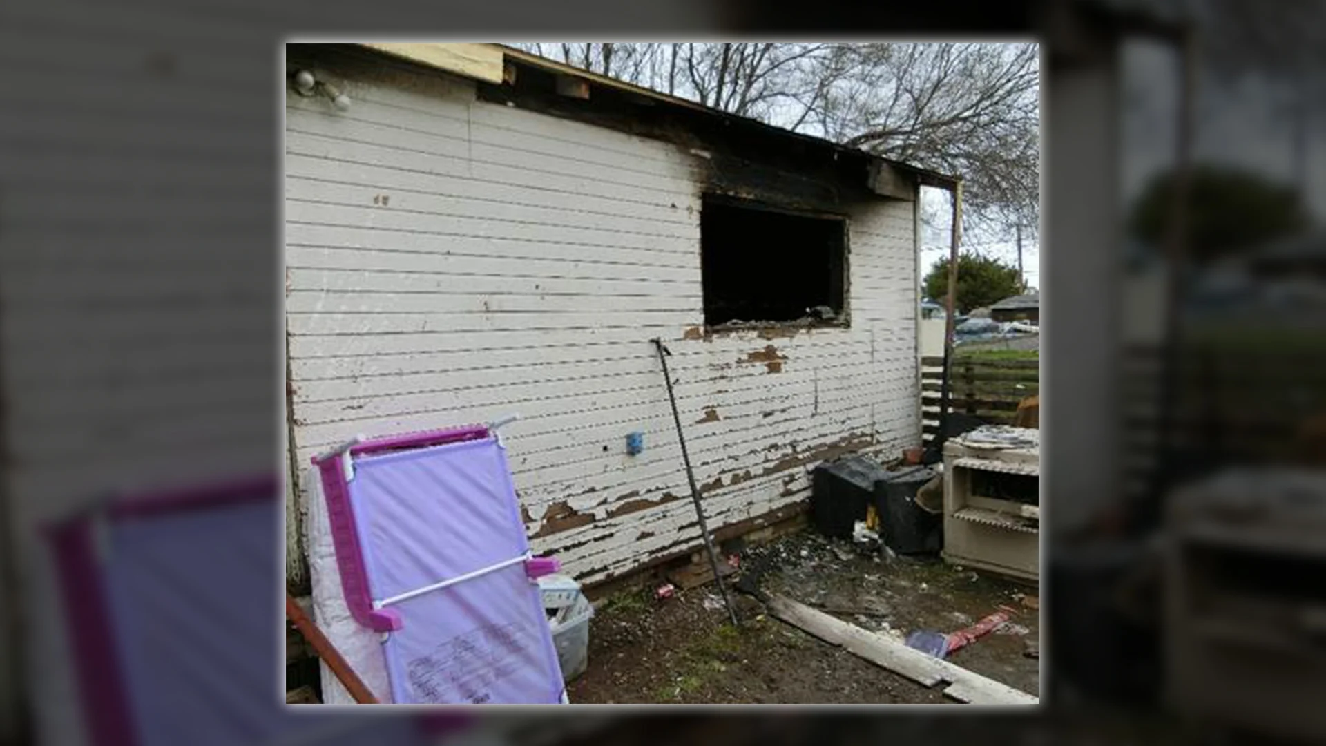 A fire at a Klamath Falls home on Douglas Avenue was determined to have been caused by an unattended candle. (Submitted photo)