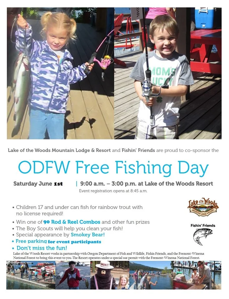 Recreation Report for May 30, 2019 Free Fishing Weekend
