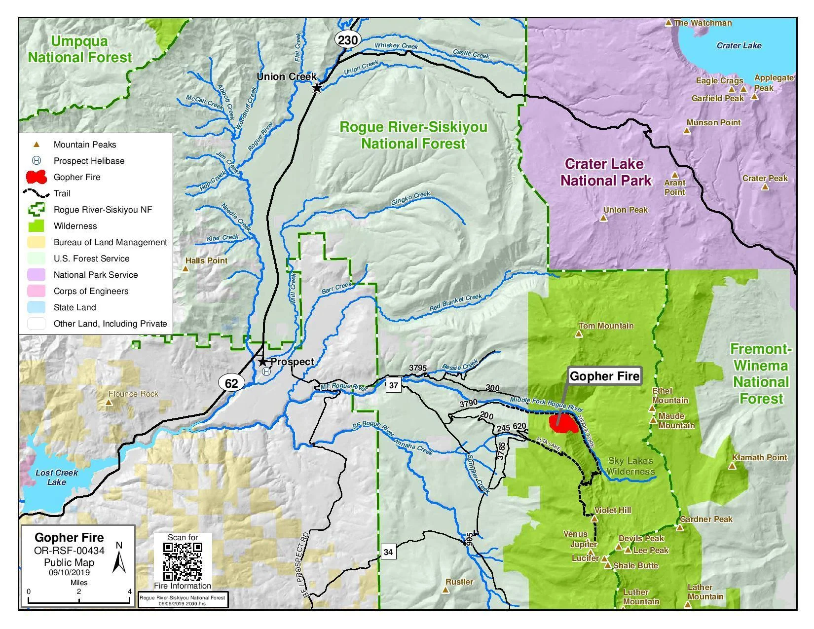 Area map of the location of the #GopherFire. (Inciweb) Click for larger