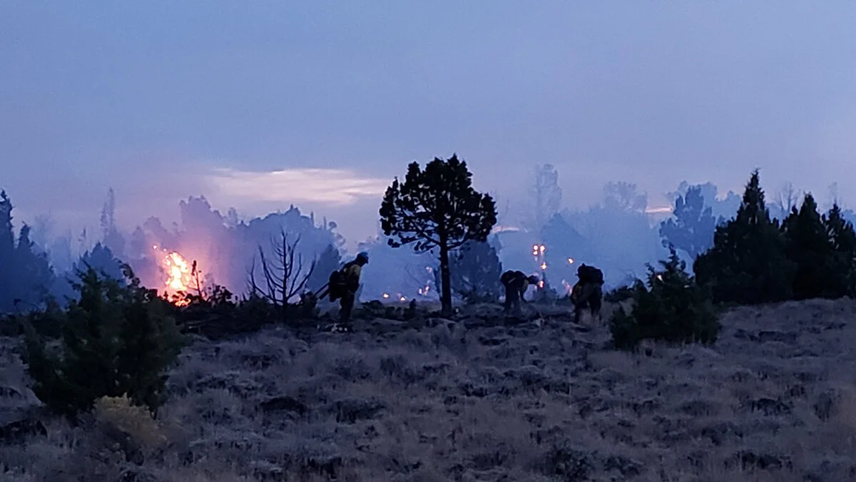 Fire crews on the Poker Fire. September 15, 2019 (SCOFMP)