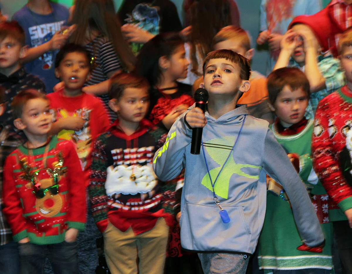 Performing under the lights