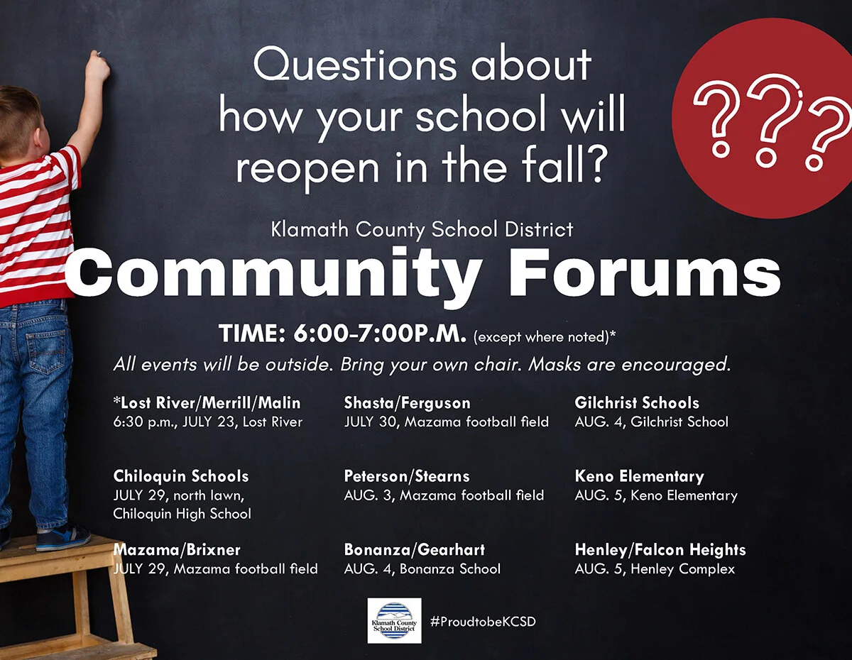 Klamath County School District schedules community forums