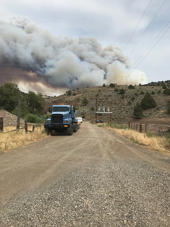 Crane Fire currently burns on Lakeview Ranger District near Lakeview