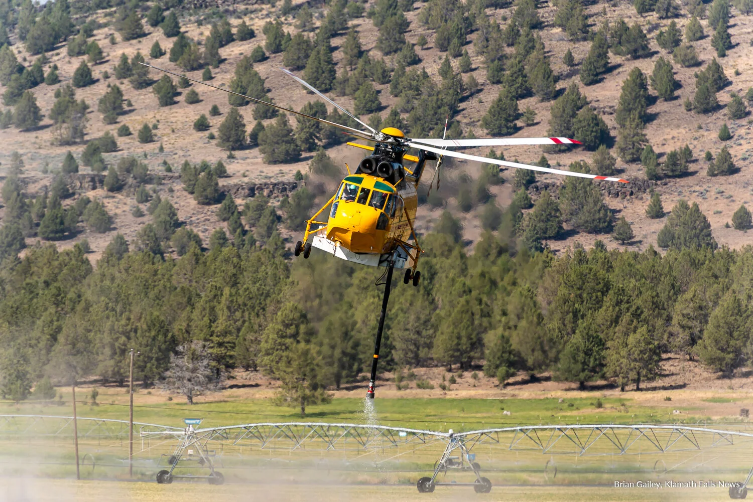 Cutoff Fire continues to burn north of Bonanza