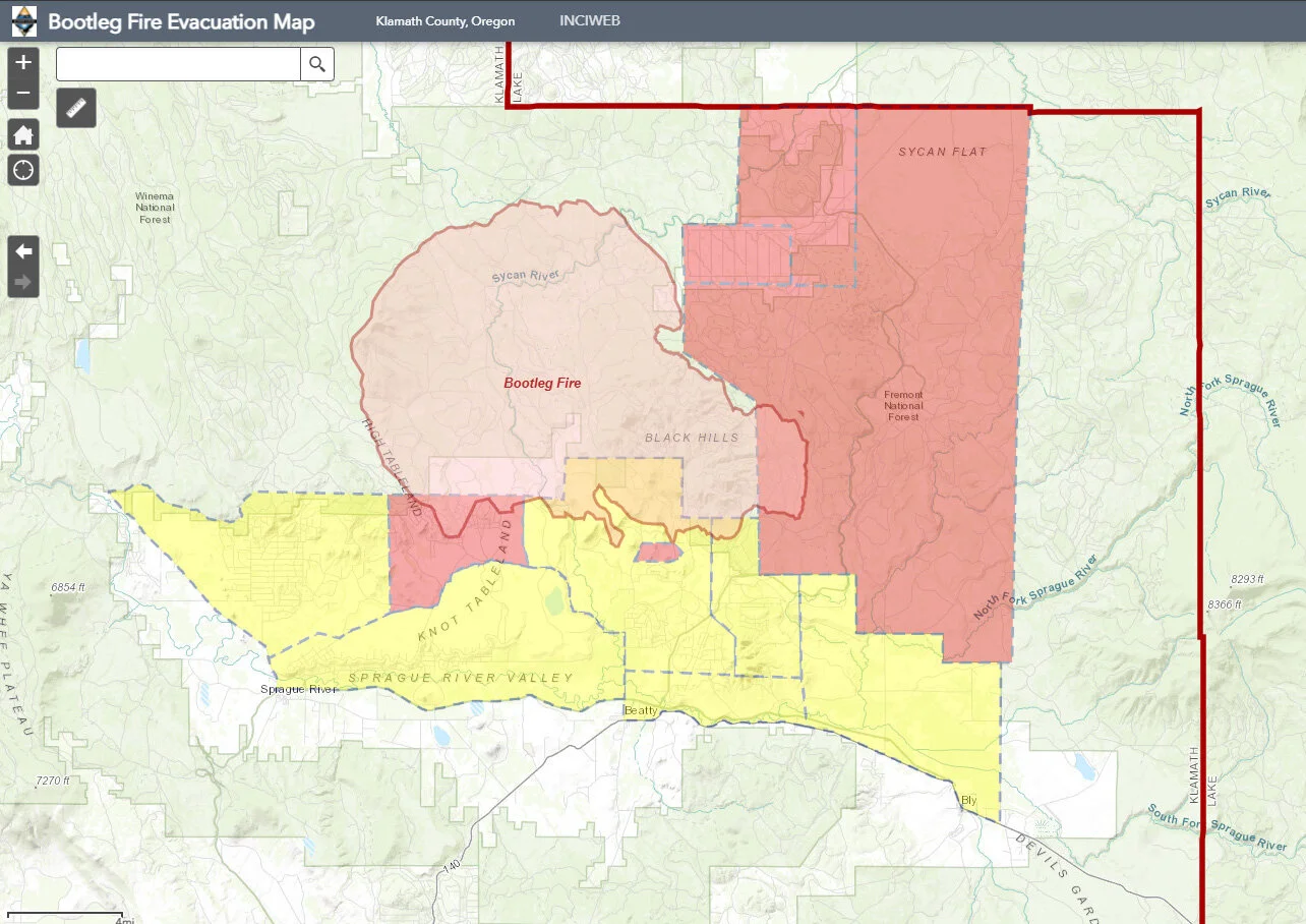 After 4days, Bootleg Fire now 76,897 acres