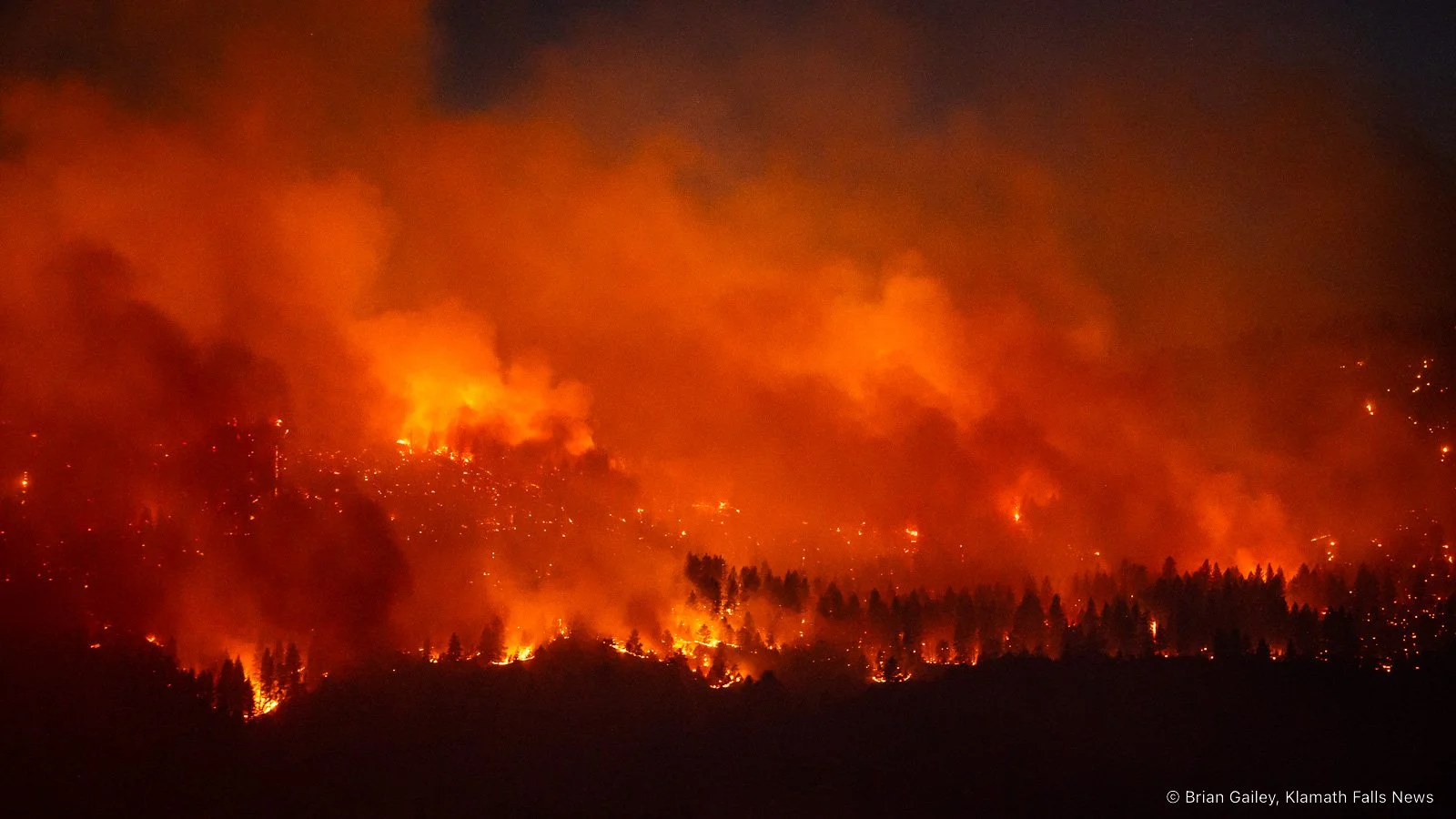 Van Meter Fire currently burning on Stukel Mountain