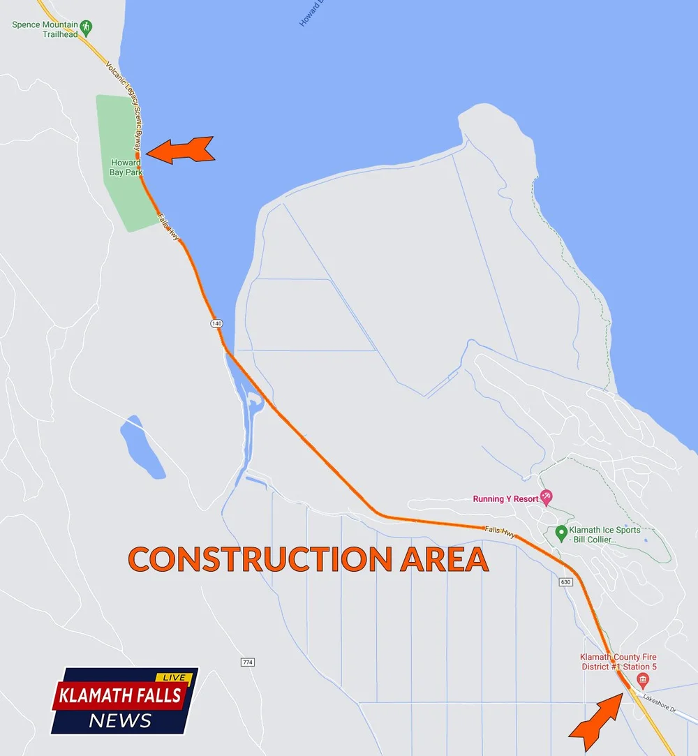 Construction to begin on ORE140 around Klamath Lake