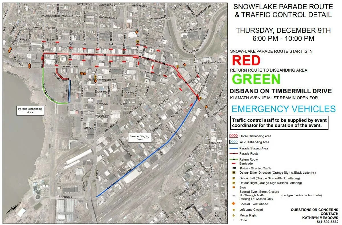 Snowflake Parade Street Closures