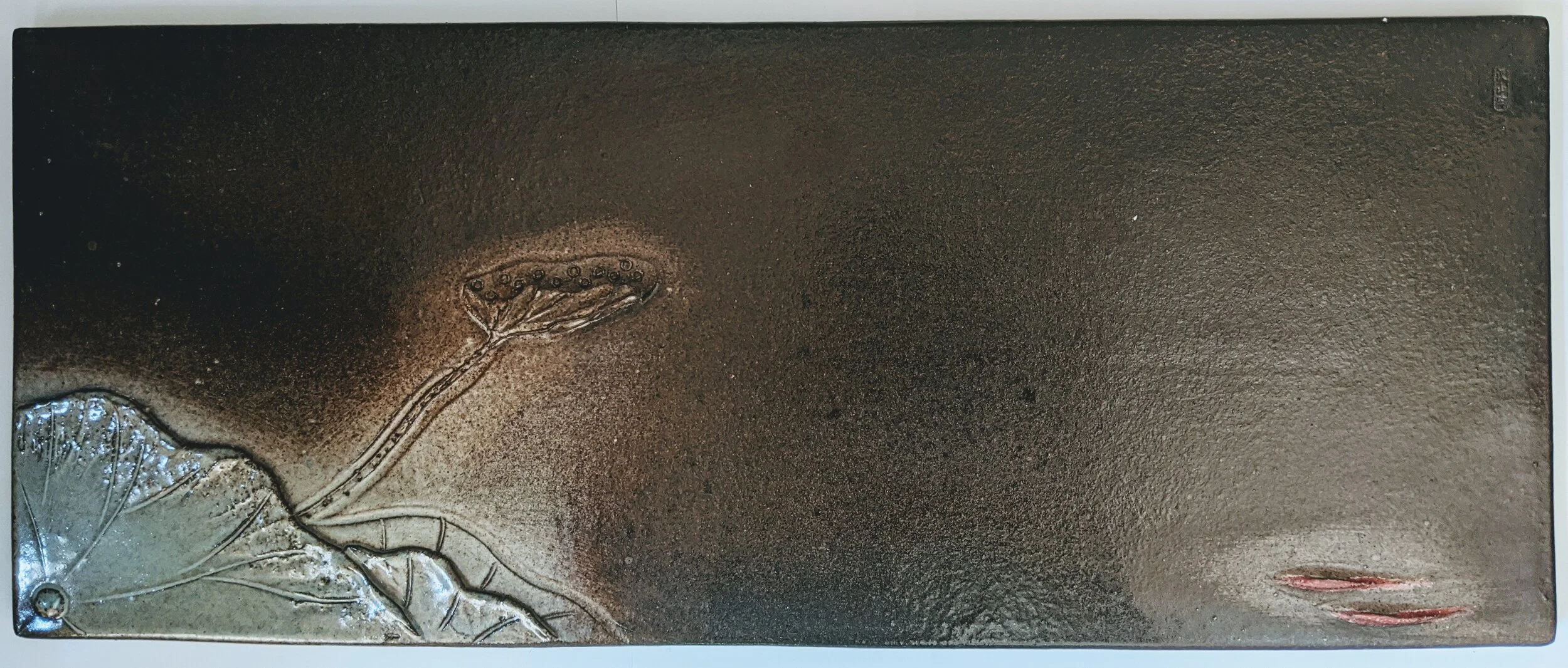 Bespoke Design Lotus and Fish Tea Plate