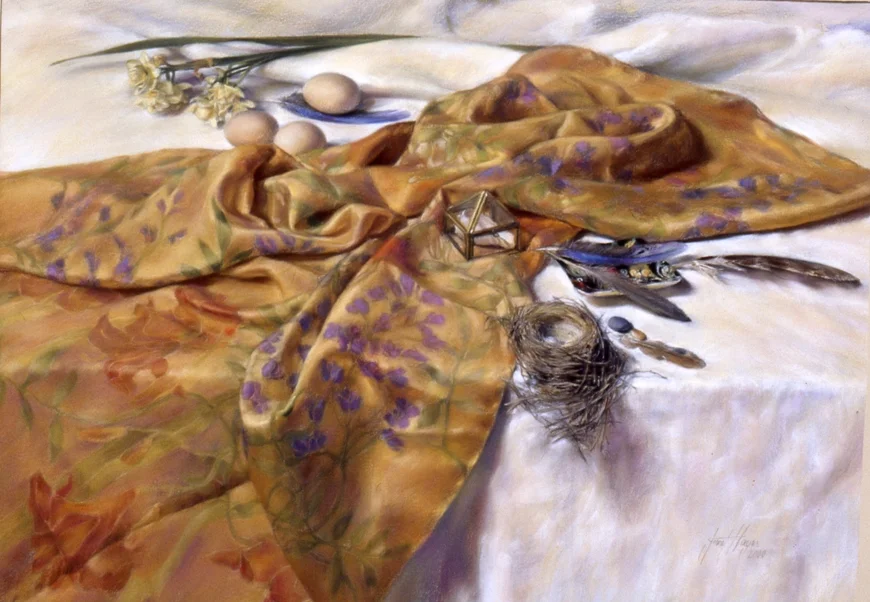 Collection, Pastel on Paper 70x90cm Janet Hayes.jpg