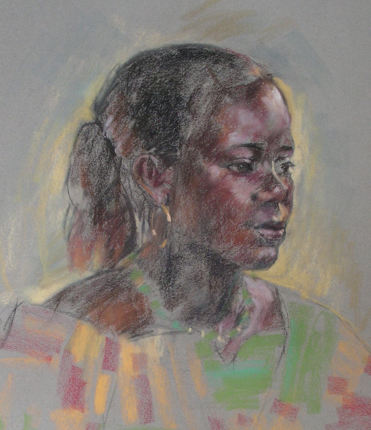 Ugandan bride, 65 x 50, Pastel on paper, $800 unframed.jpg