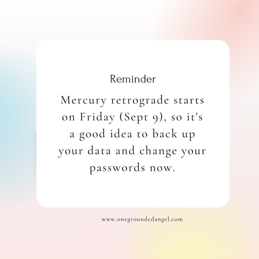 I regret to inform you that trickster planet Mercury goes retrograde on Friday for the rest of the month (joining Jupiter, Neptune, Uranus and Saturn, also currently backspinning). 🫠 Many of you know that I&rsquo;m of the &lsquo;keep calm and carry 