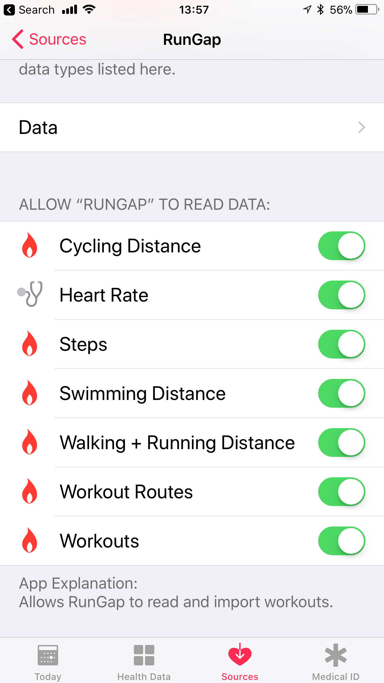 apple health app workout