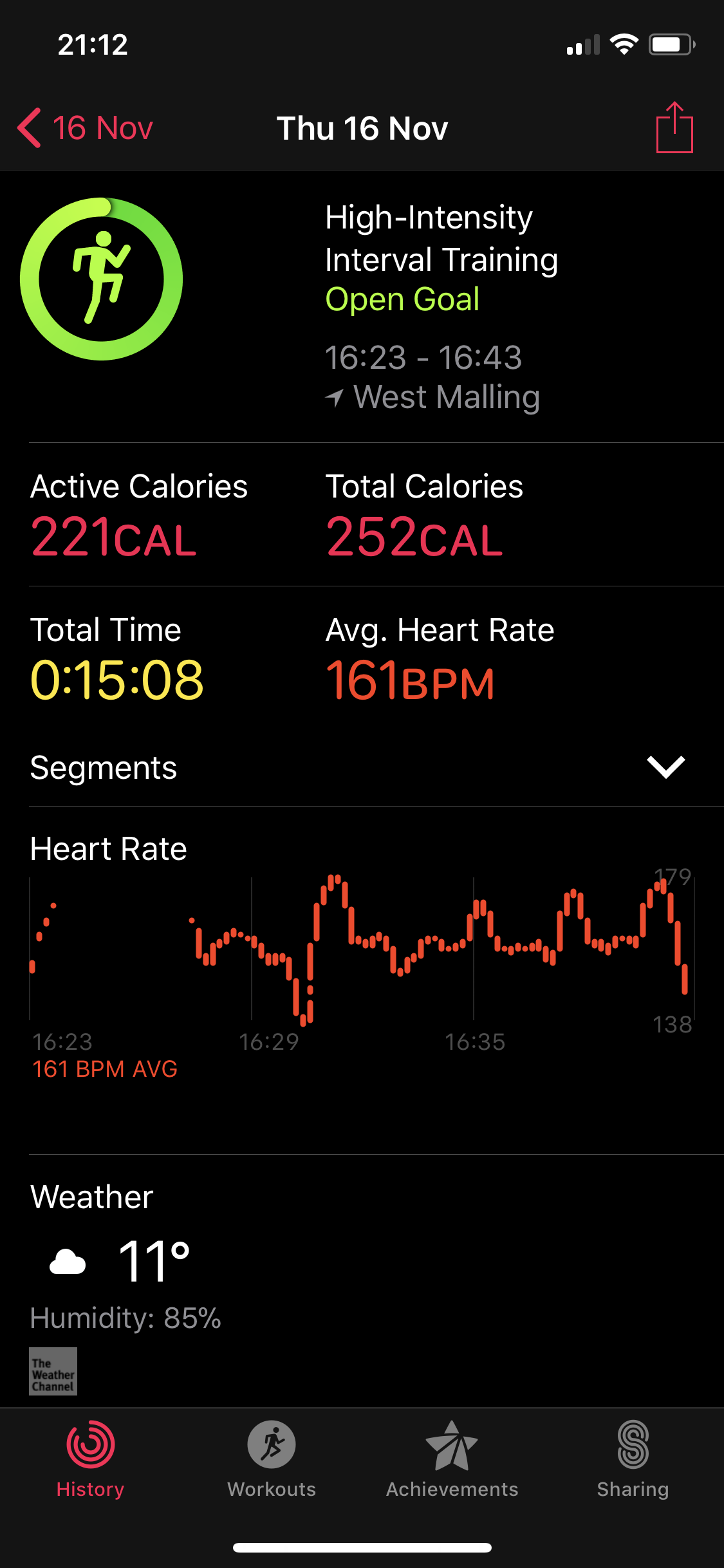on Apple Watch Workouts 