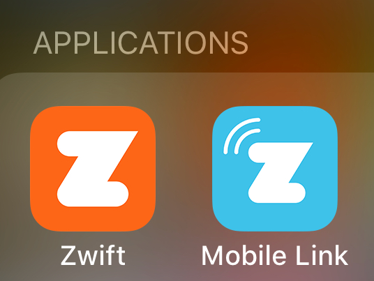 You want the orange Zwift app not the blue one for this scenario