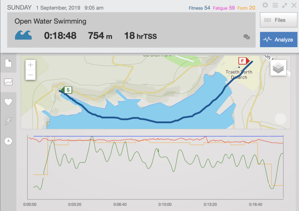 This was the biggest swim and the one where we went most out to sea and thus experienced more of the “swell” - but I loved it!