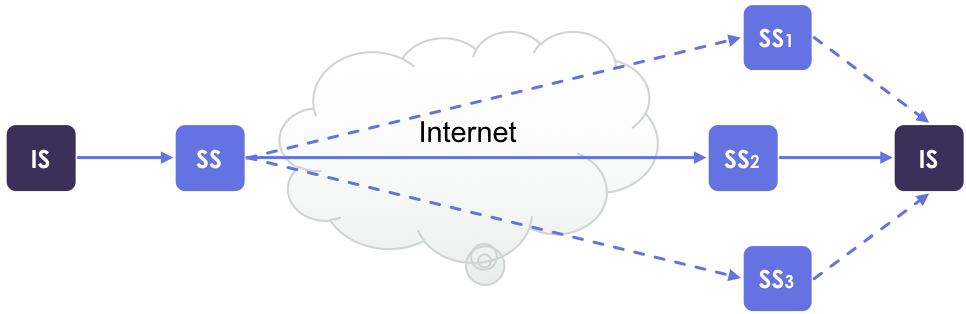 Image 1. “Fastest Wins” - the server that responds the fastest to TCP connection establishment request is used by a client Security Server.