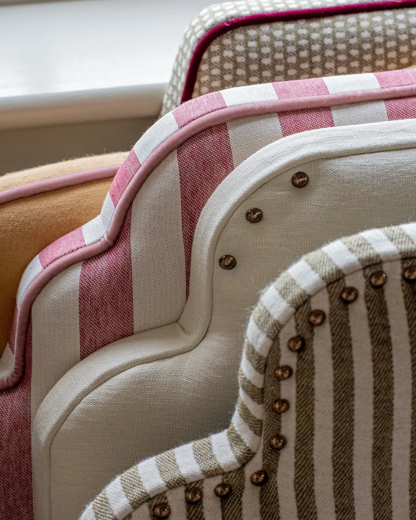 Transform your bedroom into a personal retreat with @torimurphytextiles&rsquo; Made-to-Measure Headboard Service. Choose from seven timeless designs, each lovingly crafted and ready to be dressed in Tori&rsquo;s signature English-made fabrics and fin