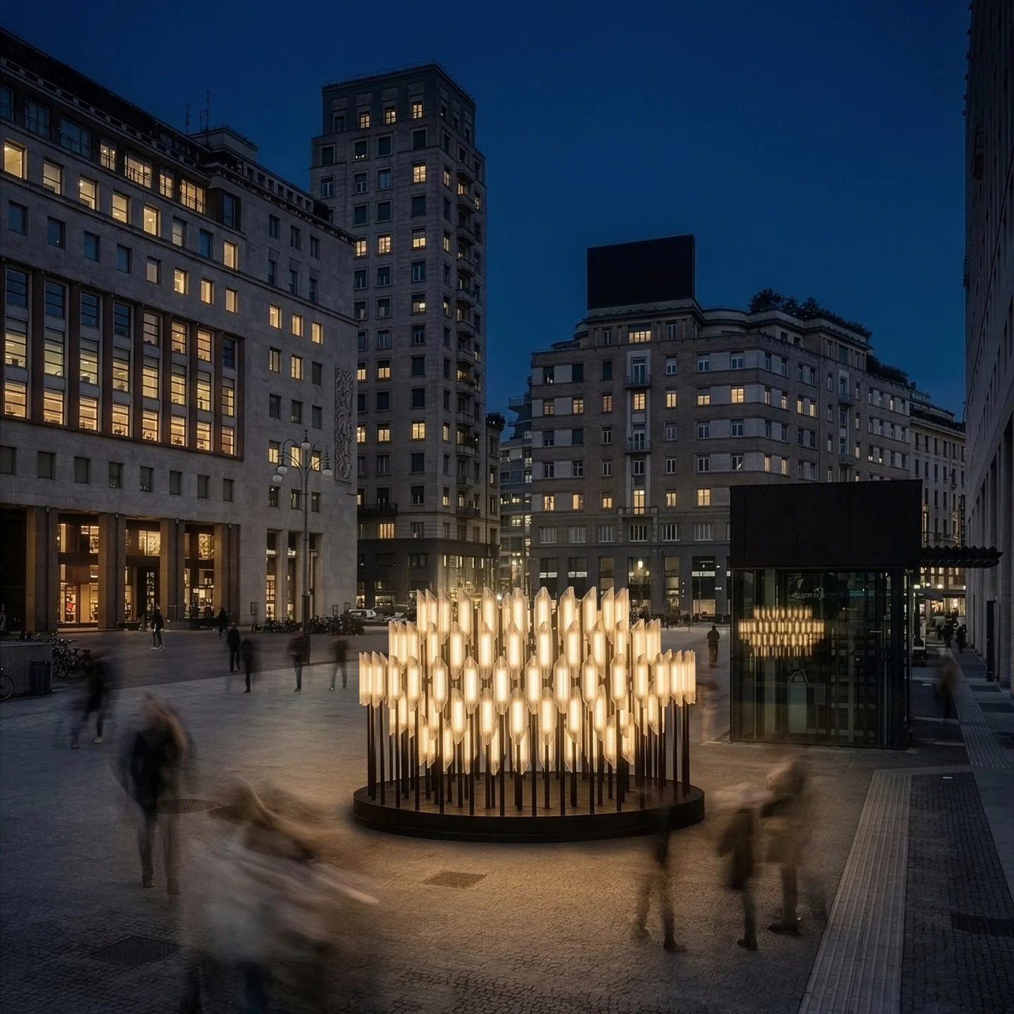 @leebroom&rsquo;s landmark installation, Beacon, will be presented in Piazza San Babila for Milan Design Week 2026. The large-scale public installation will be on view within the @dddesign.milan district, marking its first international presentation.