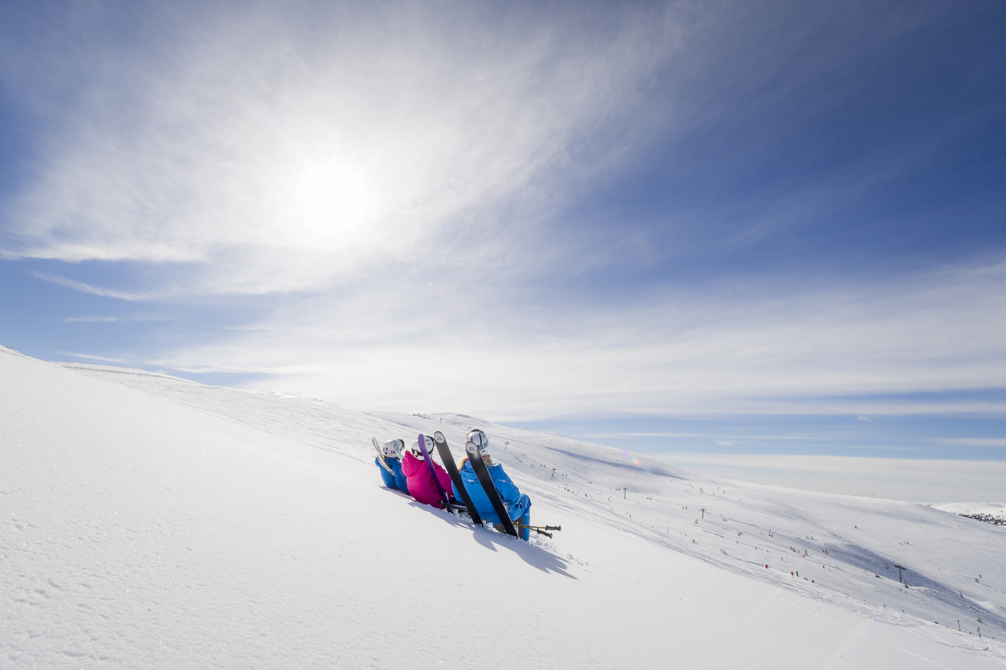 Sola i backen i Sälen