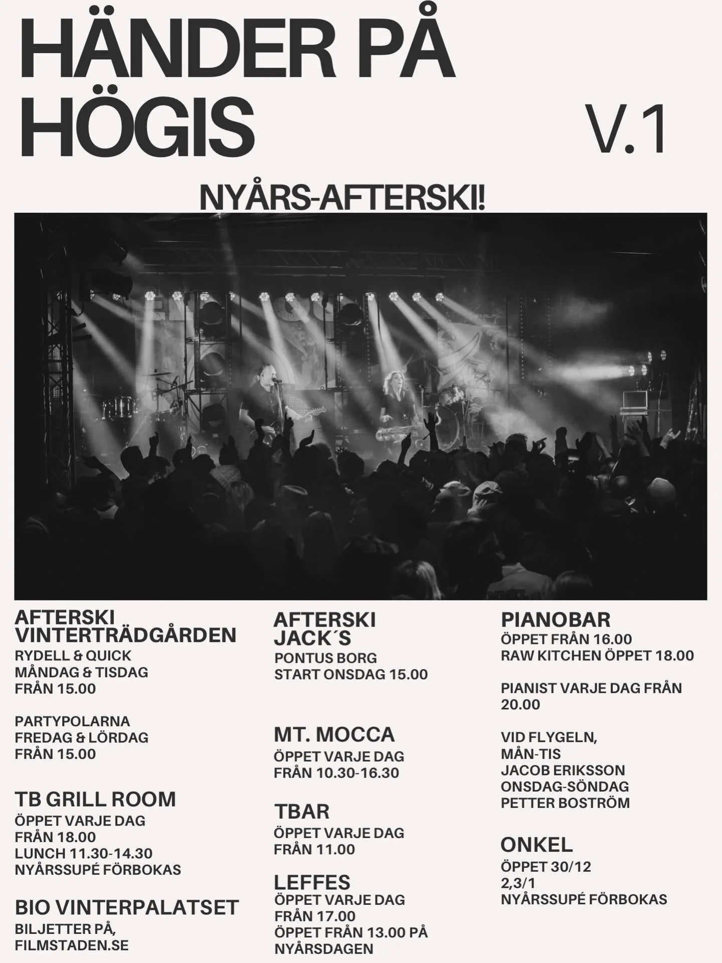 NU LADDAR VI UPP MOT NYTT &Aring;R OCH MASSA AFTERSKI! ❄️🥂 V&Auml;LKOMNA!🩵