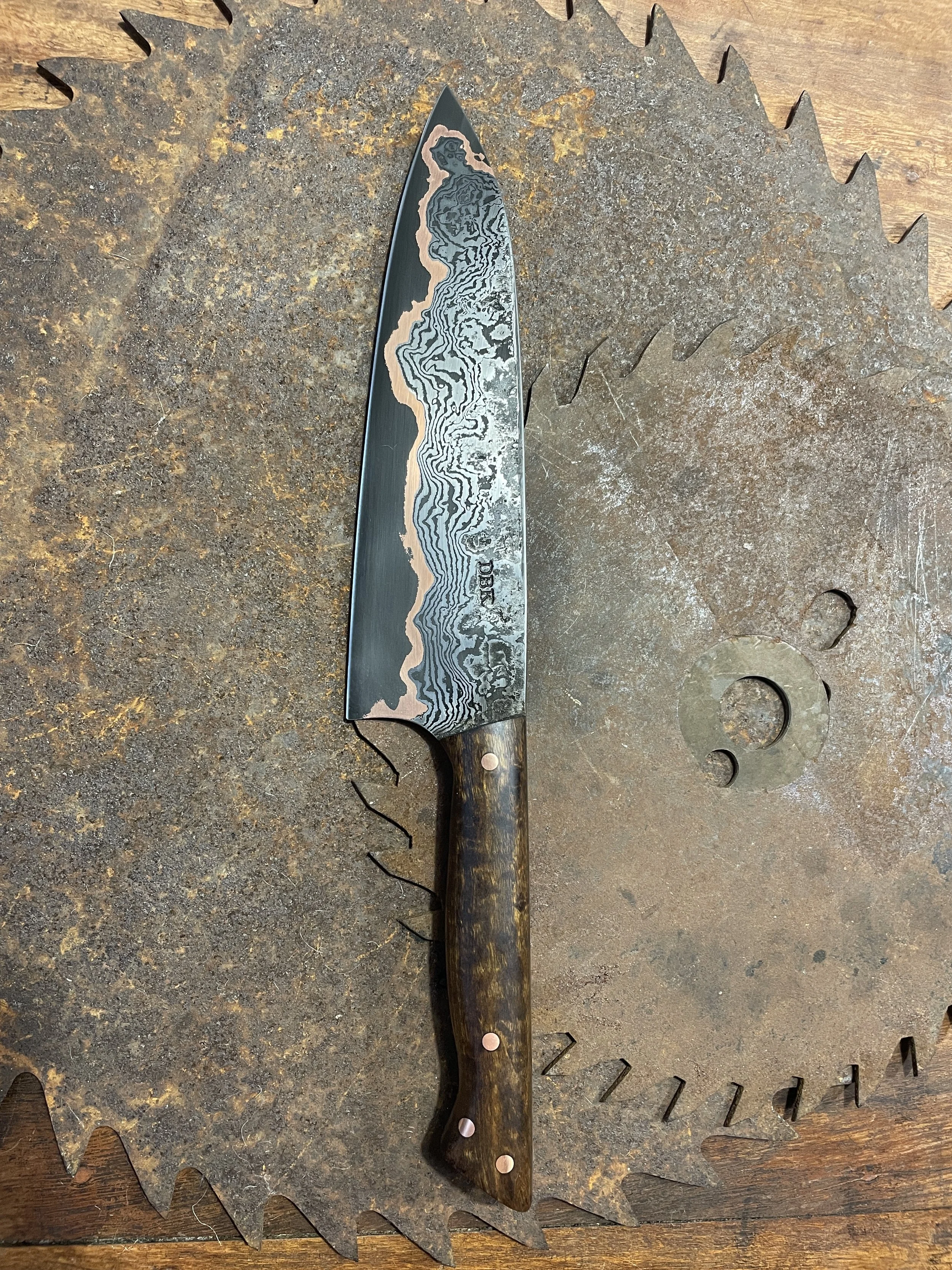 cumai damascus chef Knife