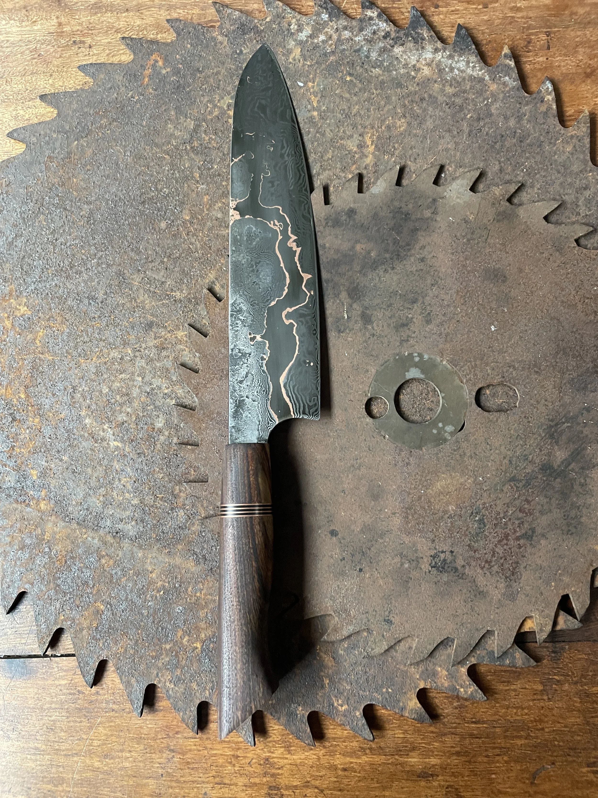 cumai damascus chef Knife