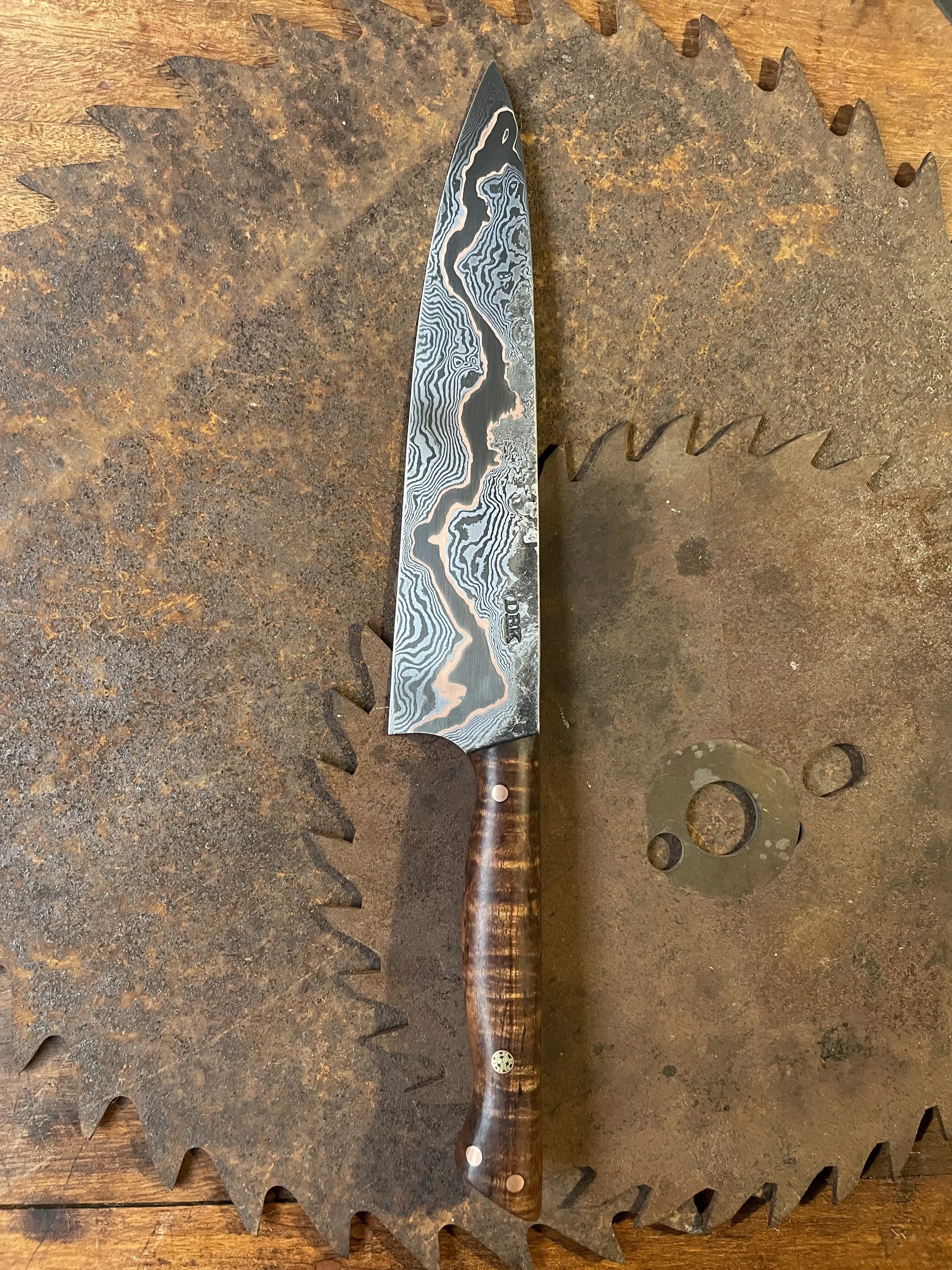 cumai damascus chef Knife